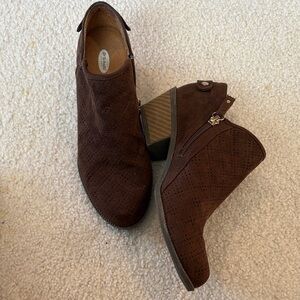 Dr. Scholl's Dark Brown Ankle Booties